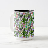 Cactus Tweekleurige Koffiemok (Voorkant links)