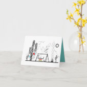 Cactus Vakantie 1 Kaart (Gele Bloem)