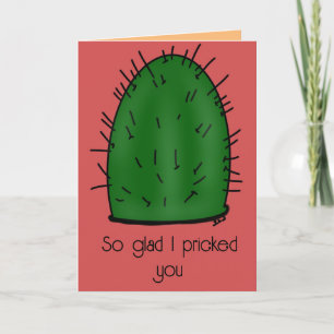 Cactus Valentijnsdag Bedankkaart