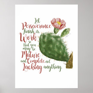 Cactus van J P Redouté geïllustreerd Poster