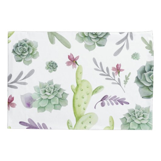 Cactus Variety Kussensloop (Achterkant-Links)