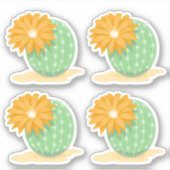 Cactus-ventilatorset van 4 sticker (Voorkant)