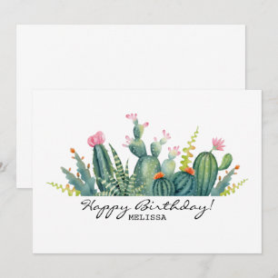 Cactus verjaardagskaart kaart