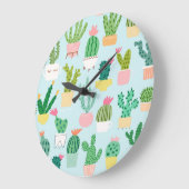 Cactus verscheidenheid,  naadloze achtergrond. grote klok (Hoek)