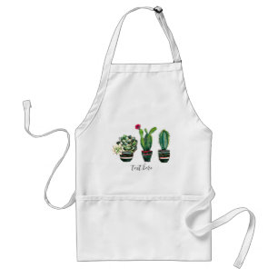 cactus, vetplant, aquarel, feest, mexicaans, standaard schort
