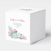 Cactus vetplanten String Lights Bruiloft Bedankdoosjes (Voorkant Zijde)