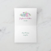 Cactus vetplanten String Lights Bruiloft Bedankkaart (Binnen)