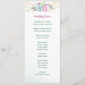 Cactus vetplanten String Lights Trouwprogramma's Programma (Achterkant)