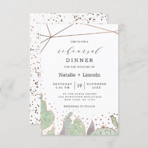 Cactus & vetplanten Terrarium repetitie diner Kaart