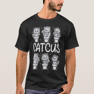 Cactus, Vrouwen Mannen Cactus Kat, Plant , Catus, T-shirt
