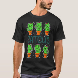 Cactus, Vrouwen Mannen Cactus Kat, Plant , Catus, T-shirt