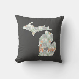 Cactus vulde Michigan Silhouette met thuis Kussen