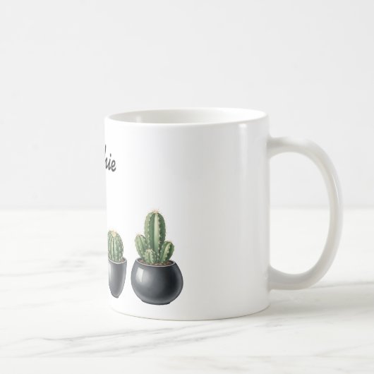 Cactus watercolour mug koffiemok (Rechts)