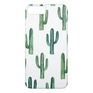 Cactus waterverf. Groen botanisch. Modern iPhone 8 Plus / 7 Plus Hoesje