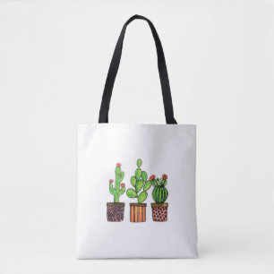 Cactus Waterverf in potten Draagtas
