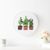 Cactus Waterverf in potten Grote Klok (Huis)