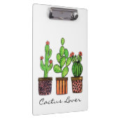 Cactus Waterverf in potten Klembord (Rechts)