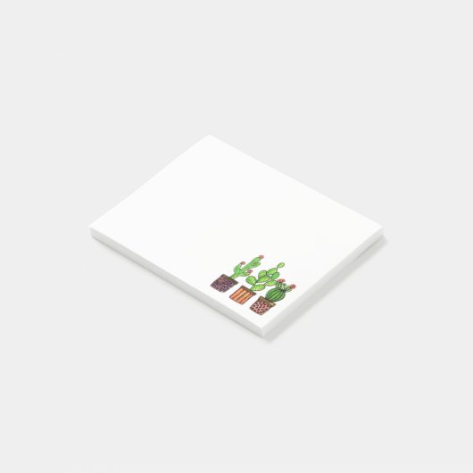 Cactus Waterverf in potten Post-it® Notes (Schuin)