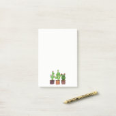 Cactus Waterverf in potten Post-it® Notes (Op bureau)