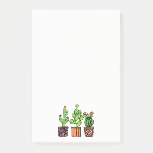 Cactus Waterverf in potten Post-it® Notes (Voorkant)
