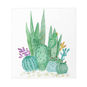 Cactus, waterverf notitieblok