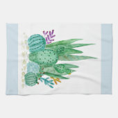 Cactus, waterverf theedoek (Horizontaal)