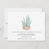 Cactus Waterverf We verhuisden de aankondiging (Achterkant)