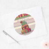 Cactus Wedding "Bridal Shower" Sticker (Envelop)