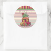 Cactus Wedding "Bridal Shower" Sticker (Tas)