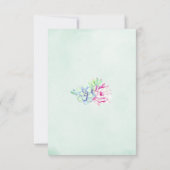 Cactus Wedding Reply Kaarten RSVP Kaartje (Achterkant)