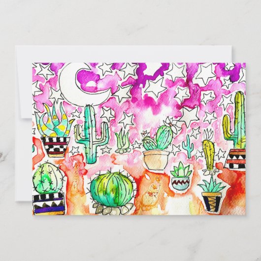Cactus wenskaart (Voorkant)