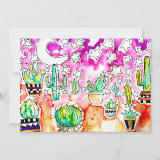 Cactus wenskaart kaart