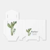 Cactus White Flowers Pampas Grass Party Bedankdoosjes (Uitgevouwen)