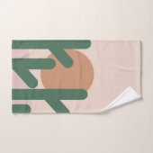 Cactus Woestijn Boheemse Zonsondergang Patroon Bad Handdoek (Handdoek)