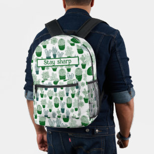 Cactus woestijn cactussen Plant modern Patroon Bedrukte Rugzak