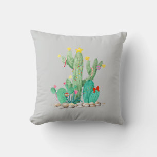 Cactus Woestijn Vakantie Kerstmis Zuidwest Decorat Kussen