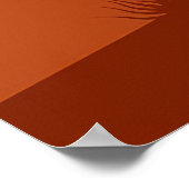 Cactus woestijnlandschap poster (Hoek)