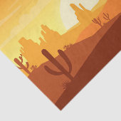 Cactus woestijnlandschap tissuepapier (Detail)