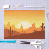 Cactus woestijnlandschap tissuepapier (Craft)