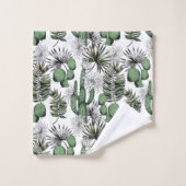 Cactus woestijnpatroon bad handdoek (Wasdoekje)