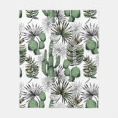 Cactus woestijnpatroon fleece deken (Voorkant)