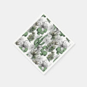 Cactus woestijnpatroon servet (Hoek)