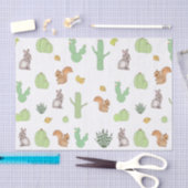 Cactus Woodland dierlijk weefsel papier (Craft)