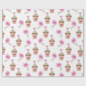 Cactus Wrapping Paper Cadeaupapier (Vlak)