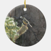 Cactus Wren Keramisch Ornament (Achterkant)
