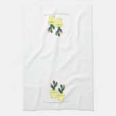 Cactus Yellow Kitchen Handdoeken (Verticaal)
