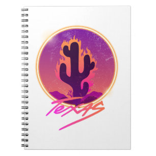 CACTUS ZONSONDERGANG NEON NOTITIEBOEK