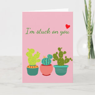 Cactus Zuidwestelijke Woestijn Succulent Valentijn Kaart
