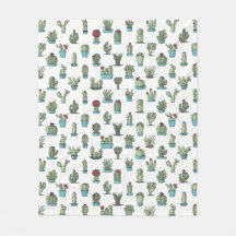 Cactuses en Succulente Planten Hand Drawn Pattern