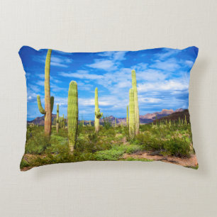 Cactuslandschap in de woestijn, Arizona Decoratief Kussen